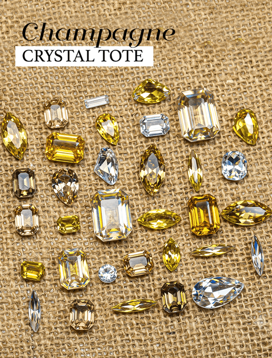 CHAMPAGNE - crystal tote