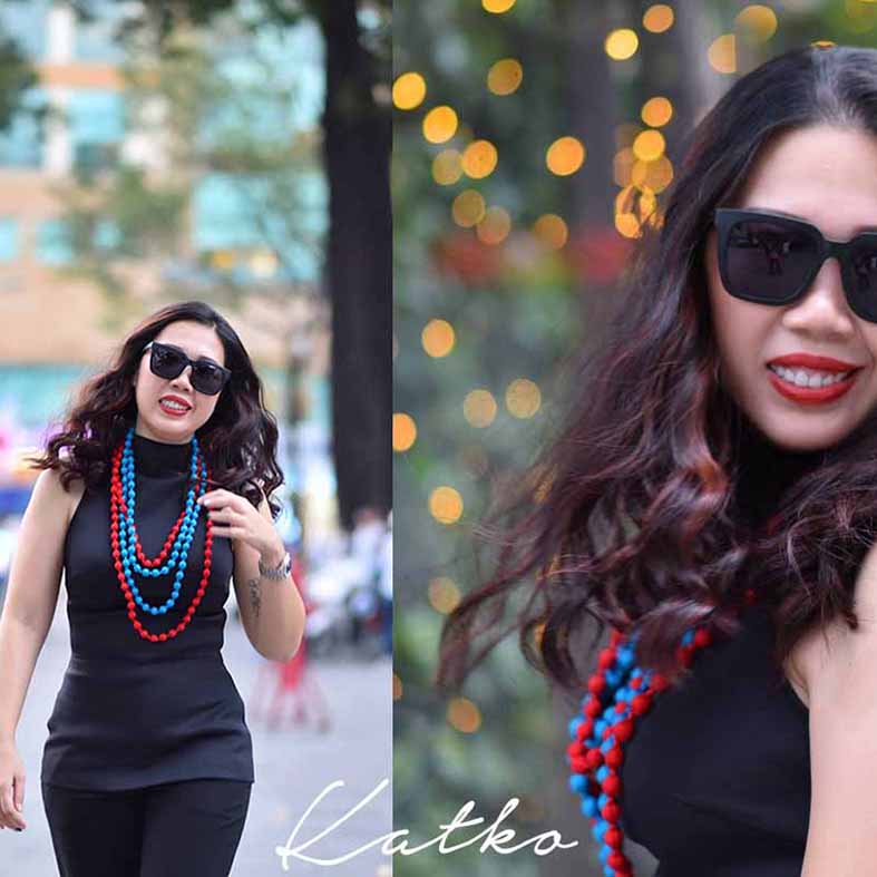 CAM GẤC CHÍN - chuỗi lụa tơ tằm - Katkosaigon