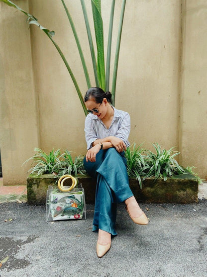 CÁ - giỏ quai sơn mài ánh vàng Katkosaigon 