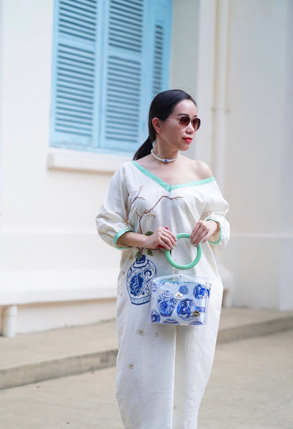 BLUE CERAMIC - túi ngọc