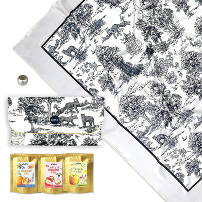 set 3: KHĂN LỤA PHA • VÍ TRÀ • KHOEN SƠN MÀI