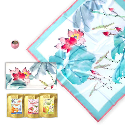 set 3: KHĂN TƠ TẰM • VÍ TRÀ • KHOEN SƠN MÀI