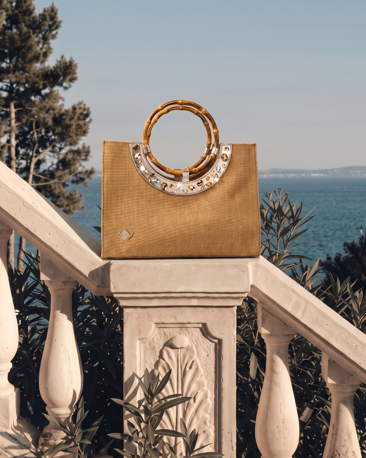 CHAMPAGNE - crystal tote