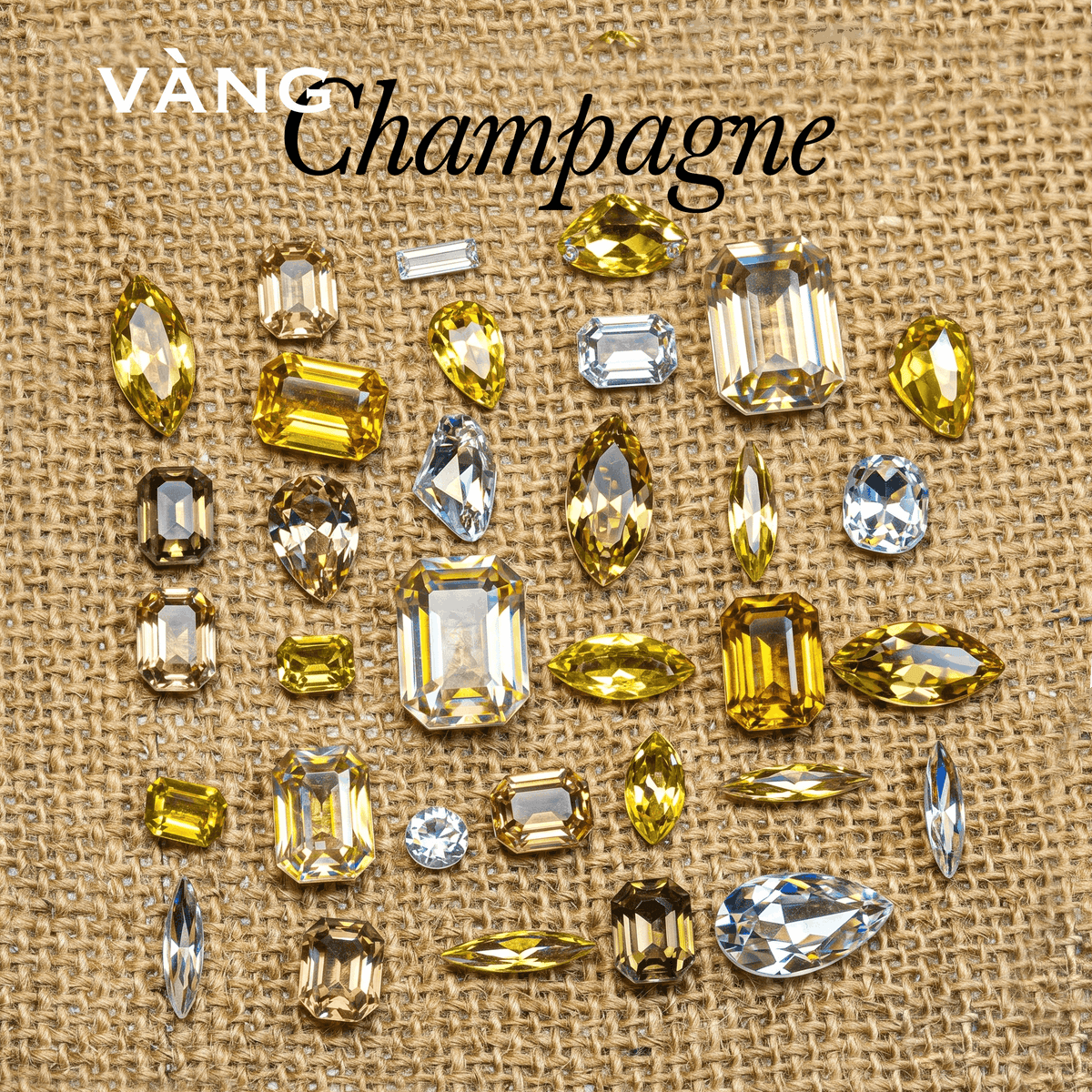 CHAMPAGNE - crystal tote