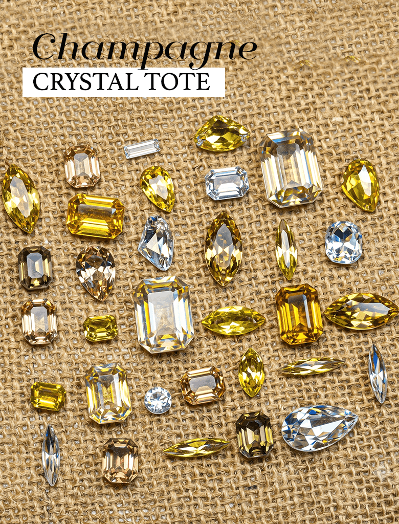 CHAMPAGNE - crystal tote