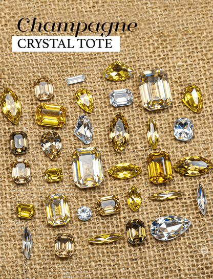 CHAMPAGNE - crystal tote