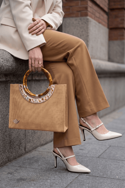 CHAMPAGNE - crystal tote