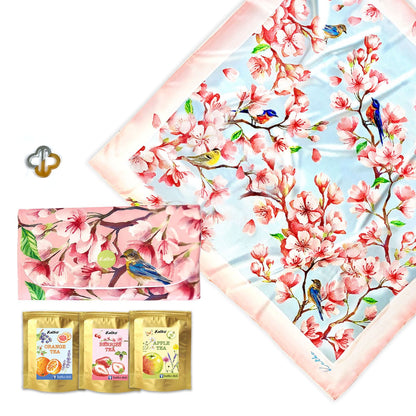 set 3: KHĂN TƠ TẰM • VÍ TRÀ • KHOEN SƠN MÀI