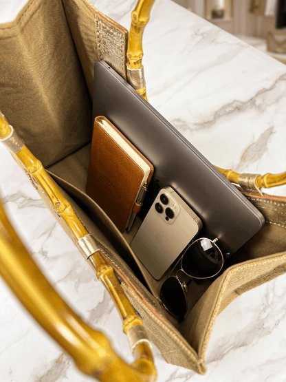 CHAMPAGNE - crystal tote