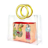 ANNAM WOMAN - giỏ quai sơn mài ánh vàng