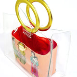 ANNAM WOMAN - giỏ quai sơn mài ánh vàng