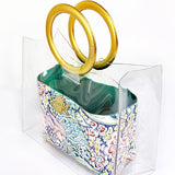 ISTANBUL ĐỎ - Giỏ quai sơn mài ánh vàng