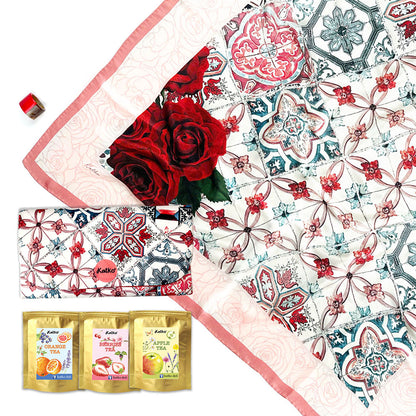 set 3: KHĂN TƠ TẰM • VÍ TRÀ • KHOEN SƠN MÀI