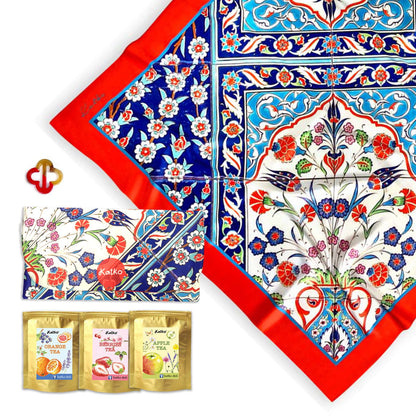set 3: KHĂN LỤA PHA • VÍ TRÀ • KHOEN SƠN MÀI