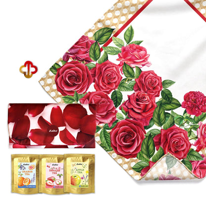 set 3: KHĂN LỤA PHA • VÍ TRÀ • KHOEN SƠN MÀI