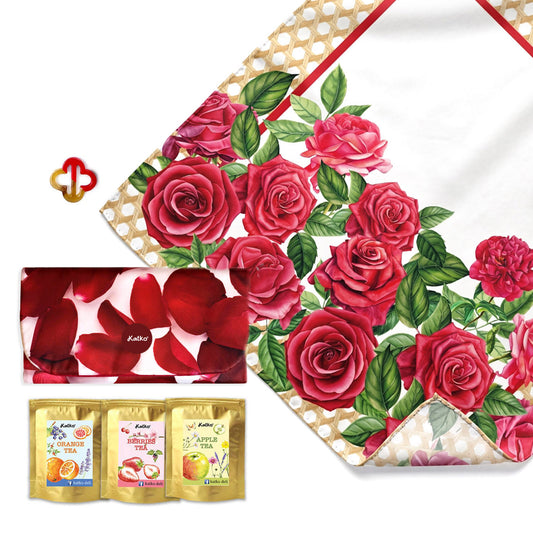 set 3: KHĂN LỤA PHA • VÍ TRÀ • KHOEN SƠN MÀI