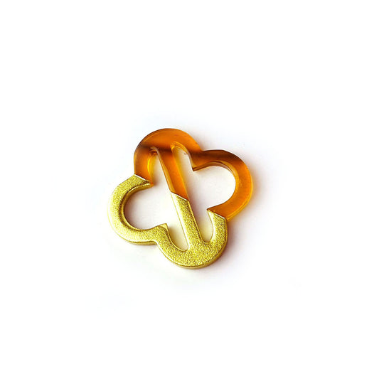 GOLD FLOWER - cài khăn sơn mài