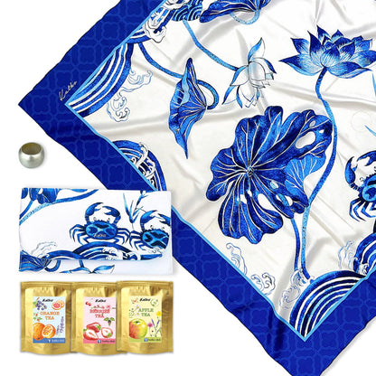 set 3: KHĂN TƠ TẰM • VÍ TRÀ • KHOEN SƠN MÀI