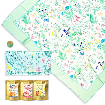 set 3: KHĂN LỤA PHA • VÍ TRÀ • KHOEN SƠN MÀI