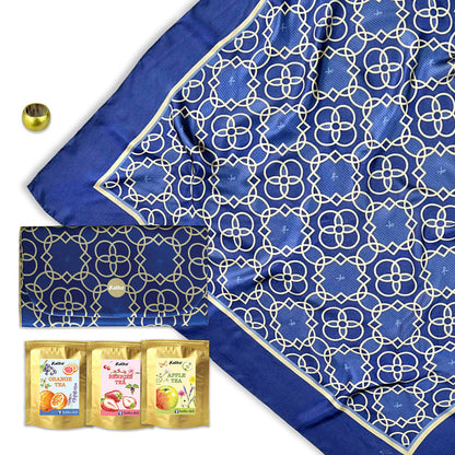 set 3: KHĂN TƠ TẰM • VÍ TRÀ • KHOEN SƠN MÀI