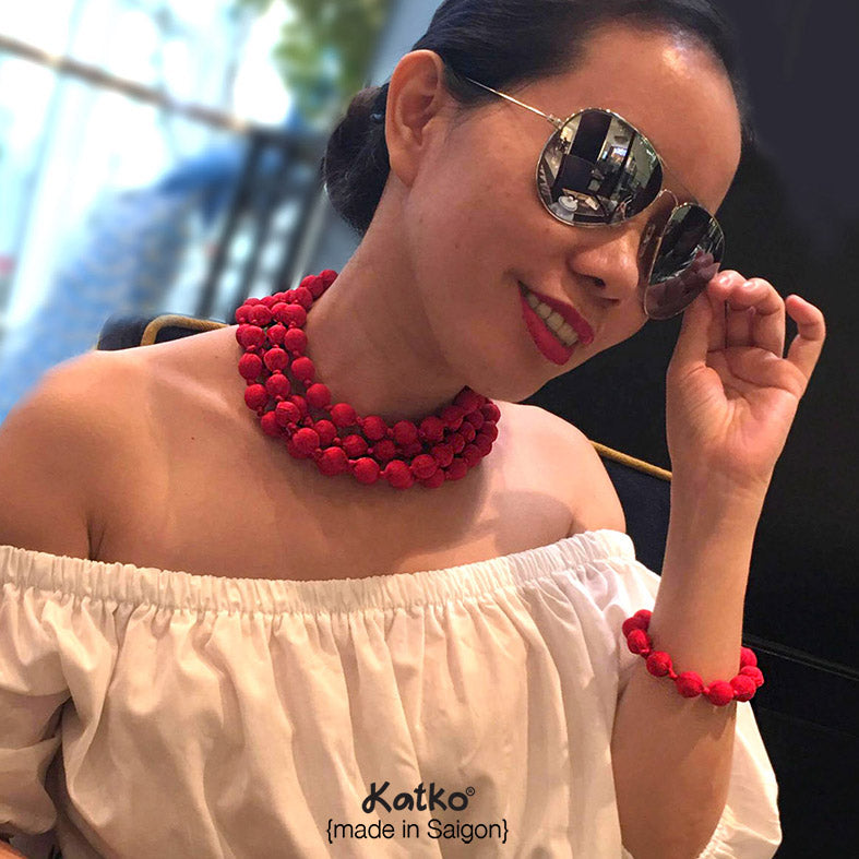XANH BIỂN - chuỗi lụa tơ tằm - Katkosaigon 