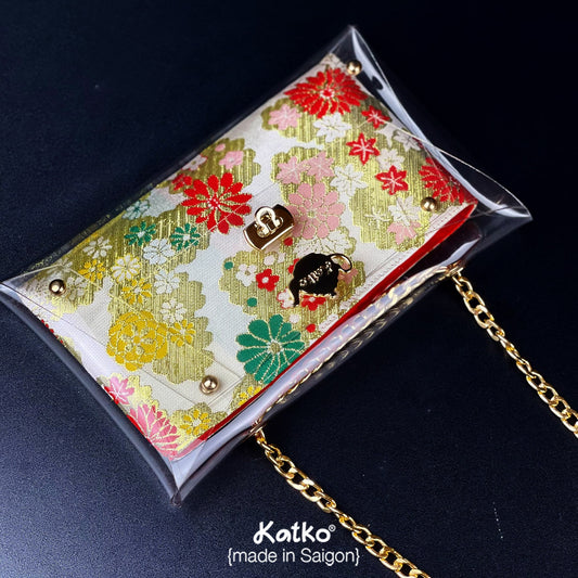 XUÂN VIÊN - ví jelly gấm dệt chỉ vàng - Katkosaigon 