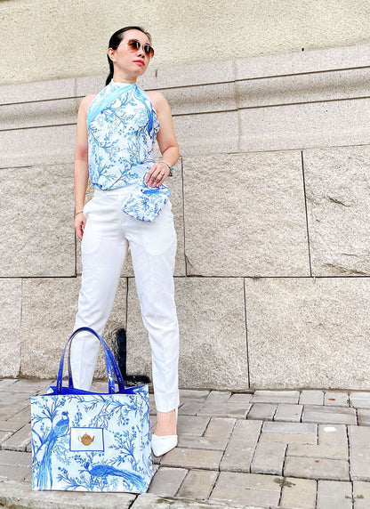 BLUE PASTEL - tote chống thấm - Katkosaigon 